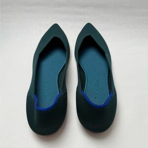 BOGO Rothy's Sea Moss Green The Point Flats